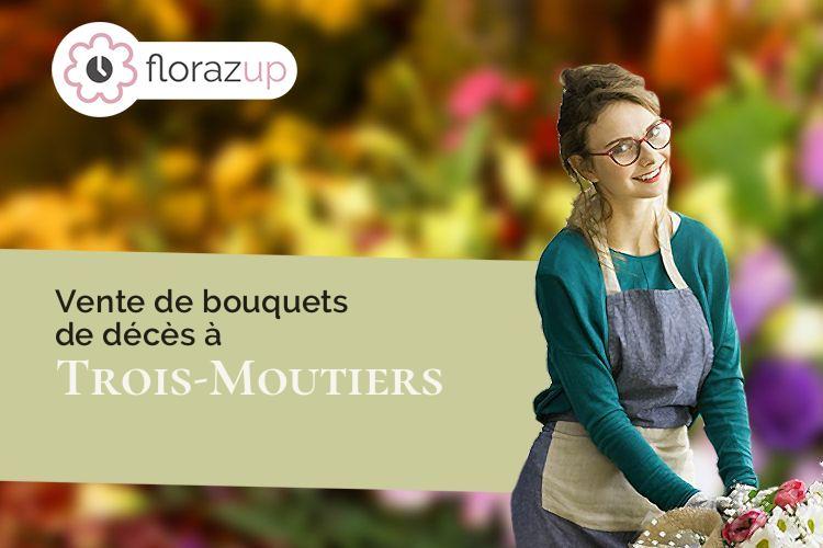 coupes de fleurs pour un deuil à Trois-Moutiers (Vienne/86120)