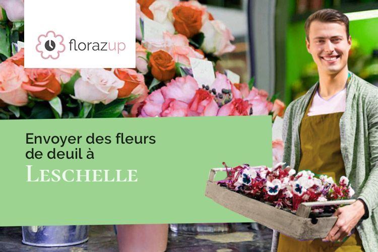 gerbes de fleurs pour des obsèques à Leschelle (Aisne/02170)