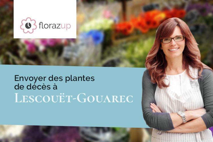 compositions de fleurs pour un enterrement à Lescouët-Gouarec (Côtes-d'Armor/22570)