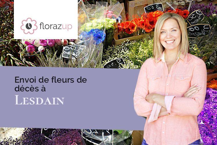 coupes de fleurs pour un décès à Lesdain (Nord/59258)