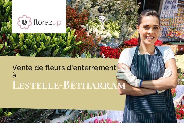coupes de fleurs pour un enterrement à Lestelle-Bétharram (Pyrénées-Atlantiques/64800)
