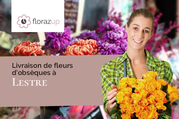 compositions de fleurs pour un enterrement à Lestre (Manche/50310)