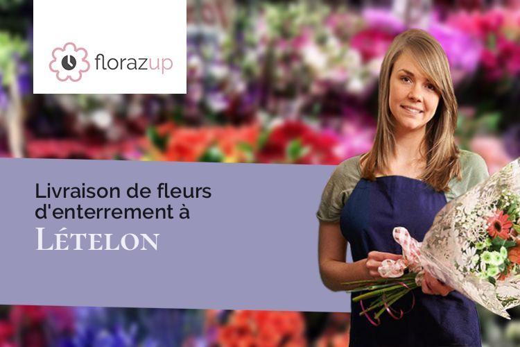 coeurs de fleurs pour un décès à Lételon (Allier/03360)
