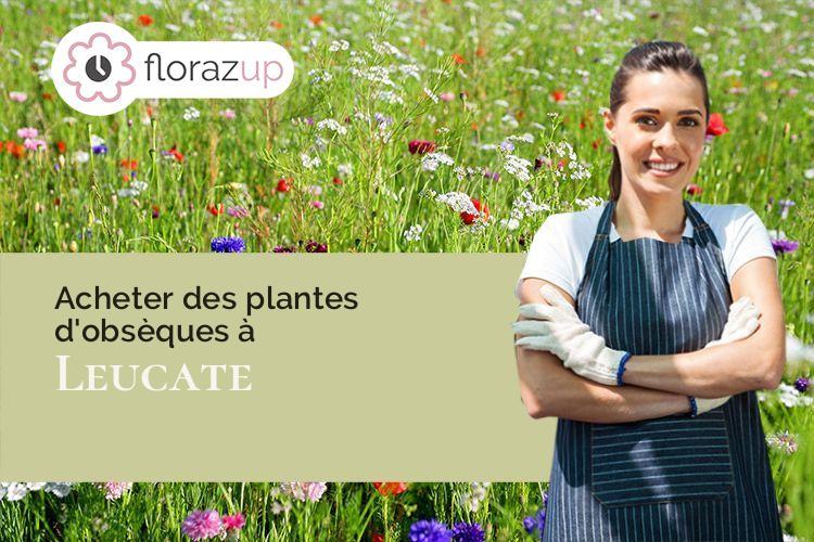gerbes de fleurs pour un enterrement à Leucate (Aude/11370)