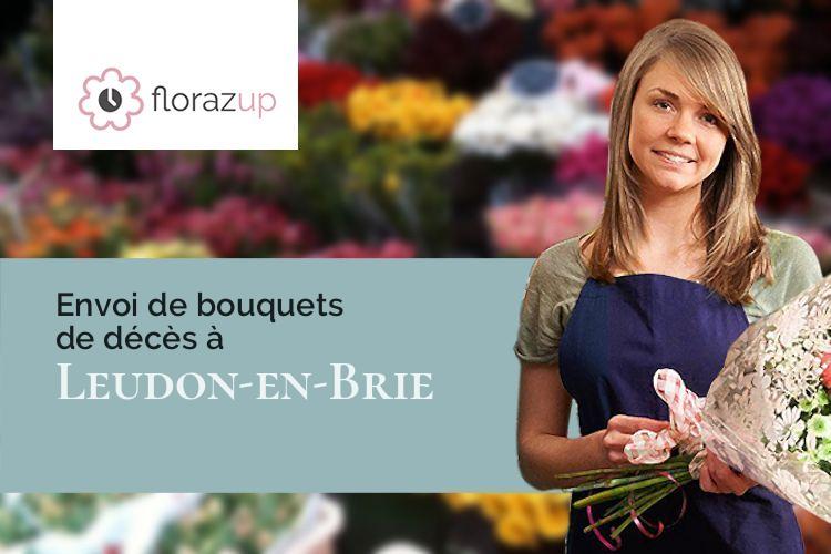 gerbes de fleurs pour un enterrement à Leudon-en-Brie (Seine-et-Marne/77320)