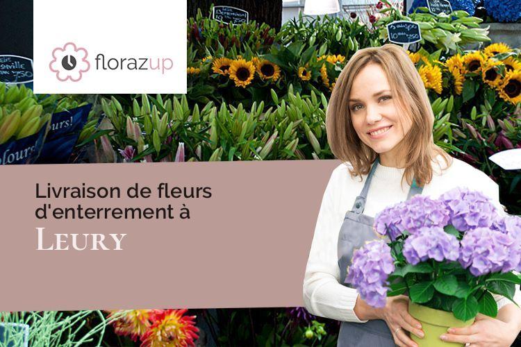 gerbes de fleurs pour des obsèques à Leury (Aisne/02880)