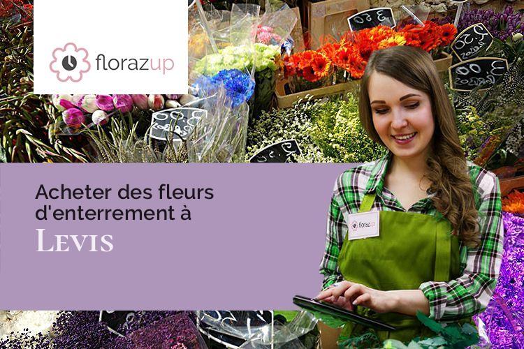 compositions de fleurs pour un décès à Levis (Yonne/89520)
