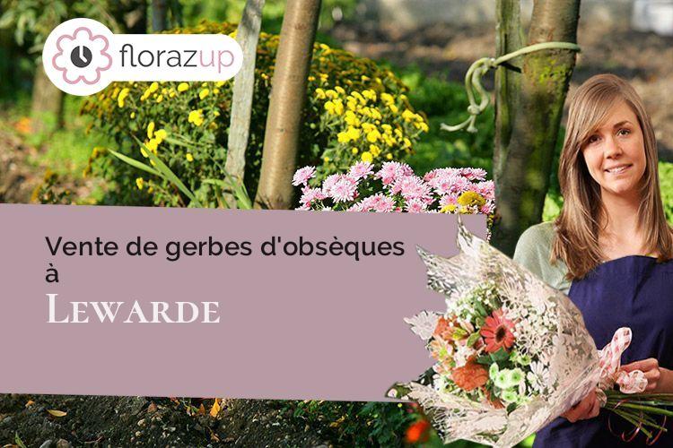 coeur de fleurs pour une crémation à Lewarde (Nord/59287)