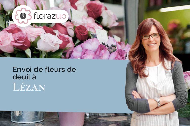 fleurs deuil pour une crémation à Lézan (Gard/30350)