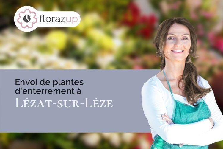 couronnes florales pour un enterrement à Lézat-sur-Lèze (Ariège/09210)