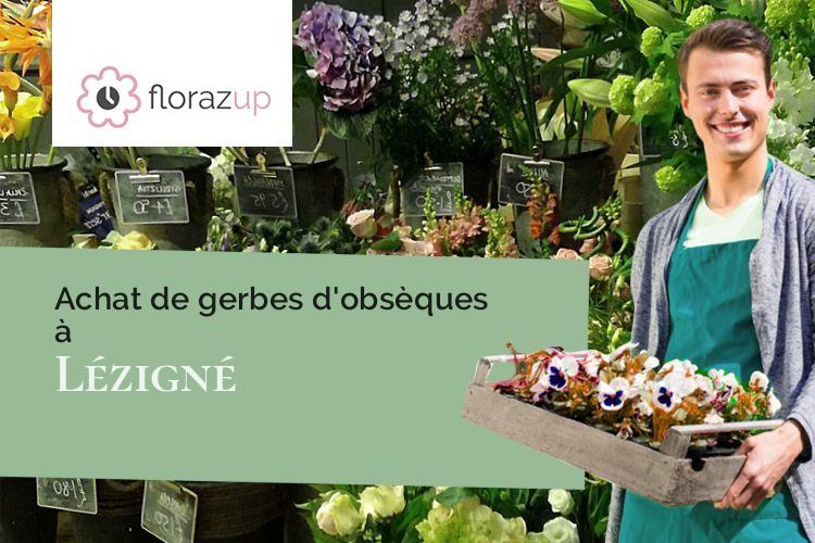 coupes de fleurs pour un enterrement à Lézigné (Maine-et-Loire/49430)