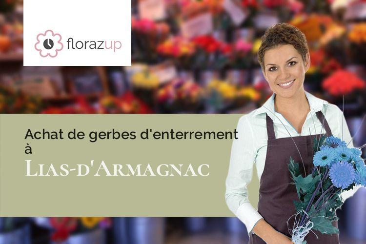 bouquets de fleurs pour un deuil à Lias-d'Armagnac (Gers/32240)