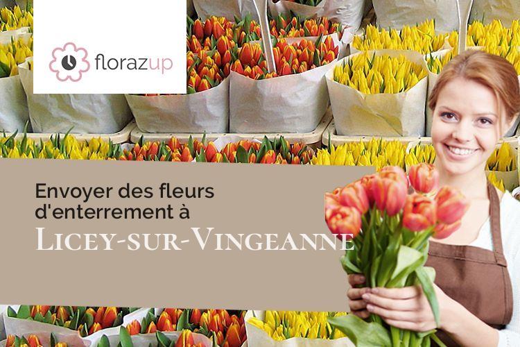 compositions de fleurs pour un décès à Licey-sur-Vingeanne (Côte-d'Or/21610)