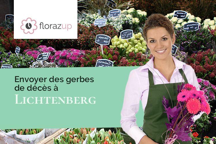 créations florales pour un décès à Lichtenberg (Bas-Rhin/67340)