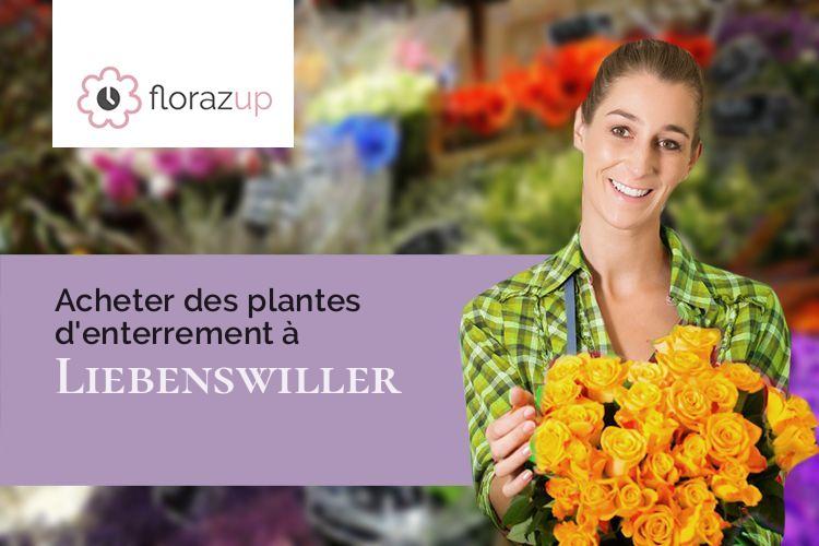 couronnes florales pour des funérailles à Liebenswiller (Haut-Rhin/68220)