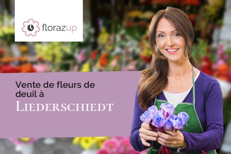 bouquets de fleurs pour un enterrement à Liederschiedt (Moselle/57230)