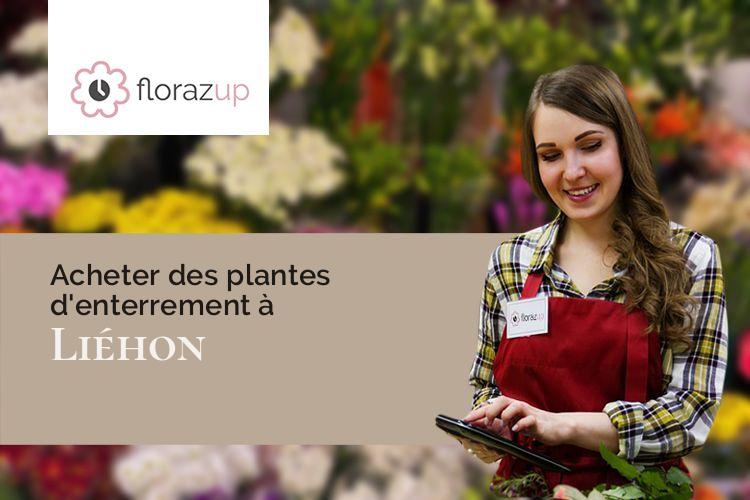 compositions de fleurs pour un décès à Liéhon (Moselle/57420)