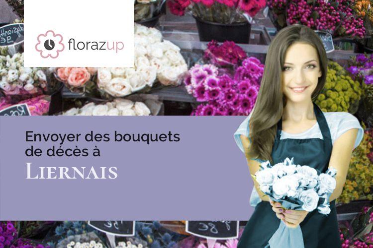 compositions de fleurs pour une crémation à Liernais (Côte-d'Or/21430)