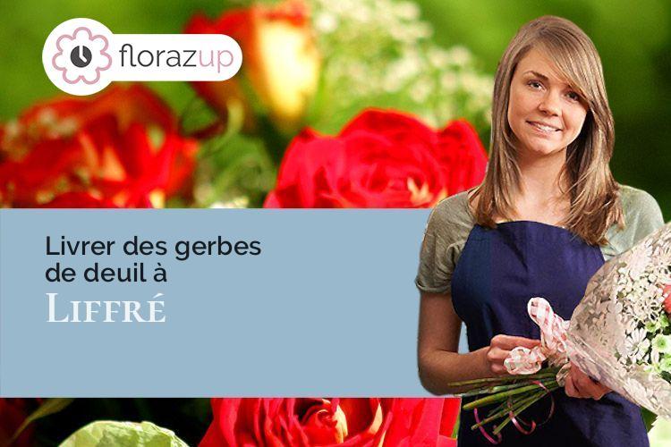 bouquets de fleurs pour un deuil à Liffré (Ille-et-Vilaine/35340)