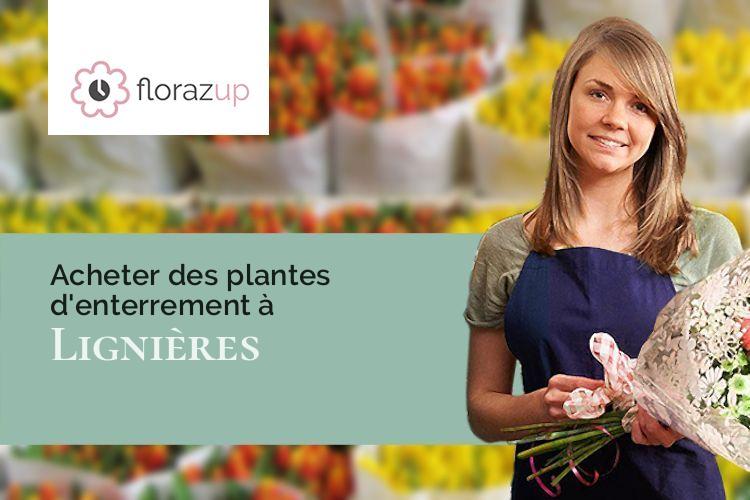 créations florales pour un enterrement à Lignières (Aube/10130)