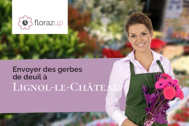 créations florales pour un enterrement à Lignol-le-Château (Aube/10200)