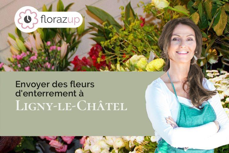 coeur de fleurs pour une crémation à Ligny-le-Châtel (Yonne/89144)