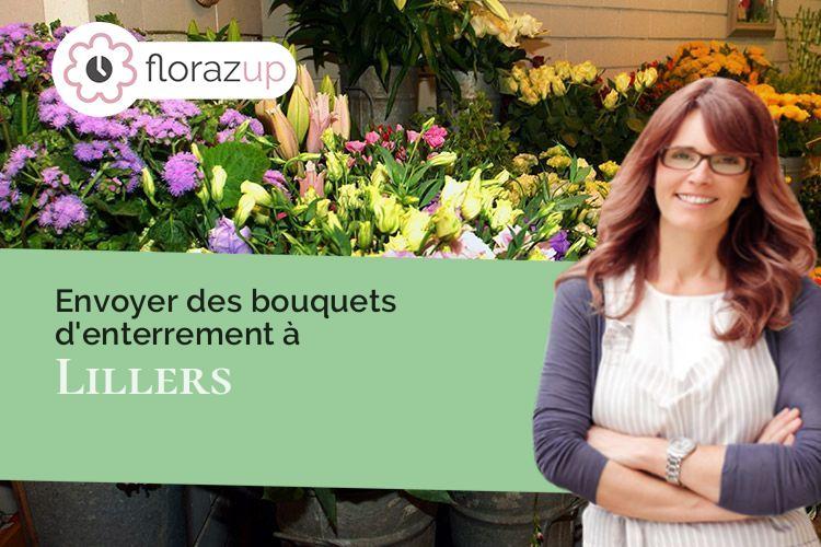 couronnes de fleurs pour un enterrement à Lillers (Pas-de-Calais/62190)
