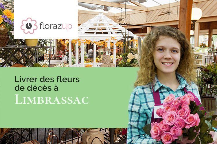 compositions de fleurs pour un décès à Limbrassac (Ariège/09600)