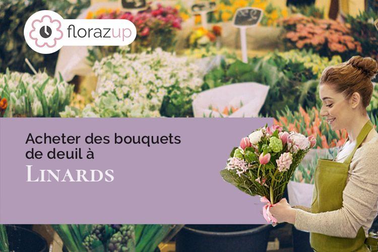 créations de fleurs pour un enterrement à Linards (Haute-Vienne/87130)