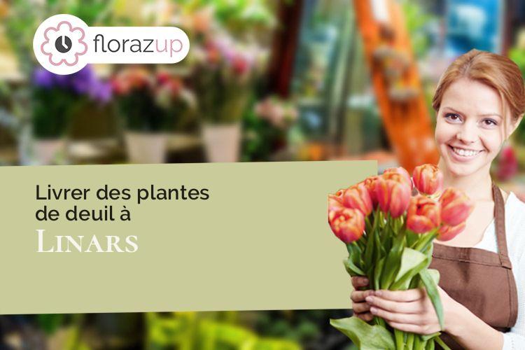 gerbes de fleurs pour un enterrement à Linars (Charente/16730)