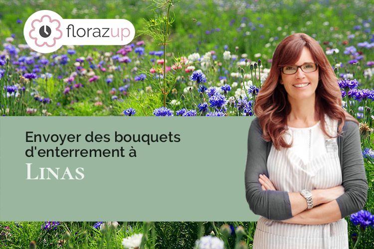 fleurs deuil pour un décès à Linas (Essonne/91310)