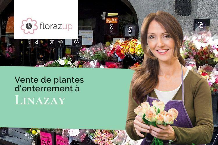 couronnes florales pour des obsèques à Linazay (Vienne/86400)