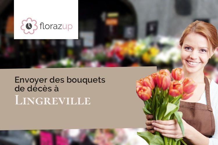 compositions de fleurs pour un décès à Lingreville (Manche/50660)