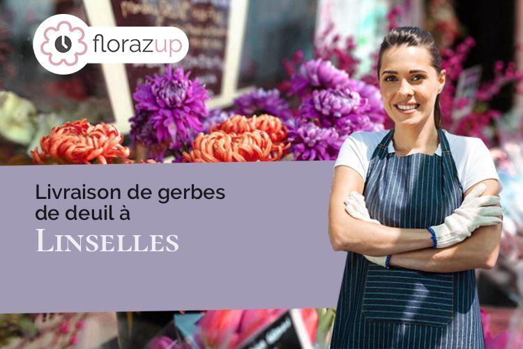 fleurs deuil pour un enterrement à Linselles (Nord/59126)
