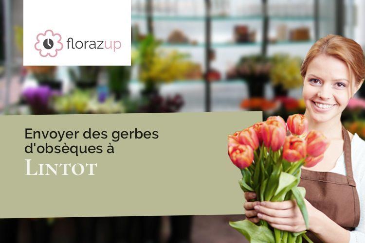 compositions florales pour un deuil à Lintot (Seine-Maritime/76210)