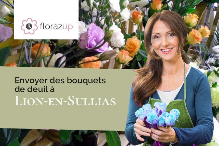 gerbes de fleurs pour un enterrement à Lion-en-Sullias (Loiret/45600)