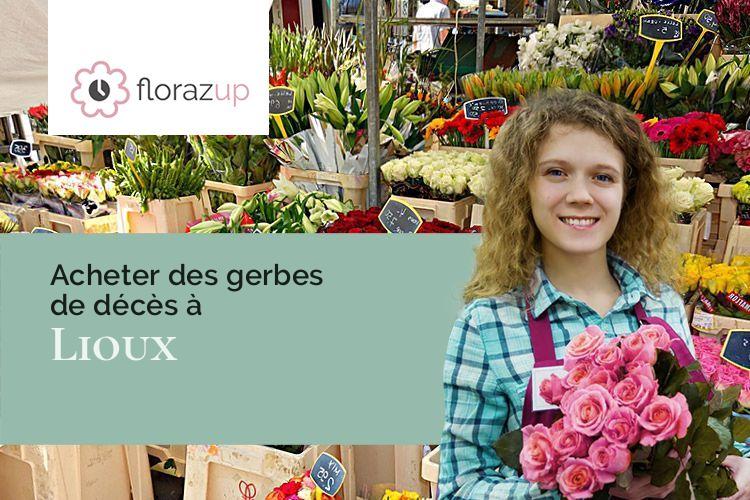 fleurs deuil pour des obsèques à Lioux (Vaucluse/84220)