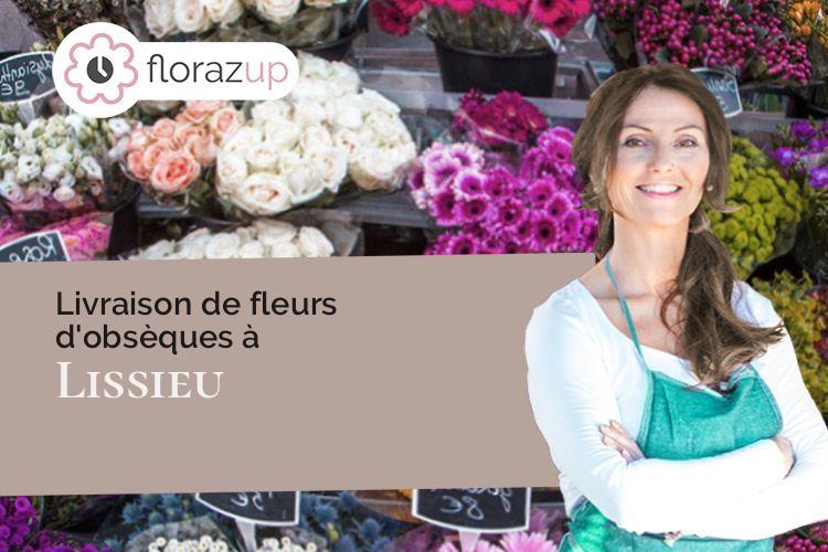 compositions florales pour un décès à Lissieu (Rhône/69380)