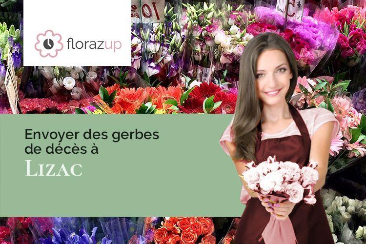 couronnes florales pour un enterrement à Lizac (Tarn-et-Garonne/82200)