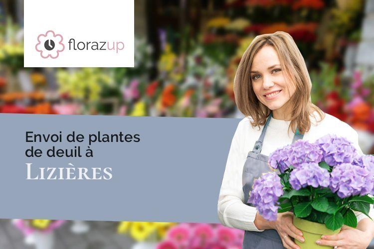 fleurs deuil pour un décès à Lizières (Creuse/23240)