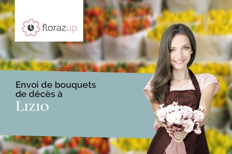 bouquets de fleurs pour un deuil à Lizio (Morbihan/56460)