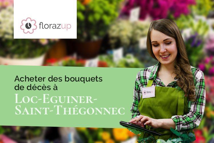 gerbes de fleurs pour un enterrement à Loc-Eguiner-Saint-Thégonnec (Finistère/29410)
