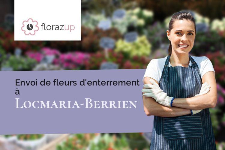 couronnes florales pour un décès à Locmaria-Berrien (Finistère/29690)
