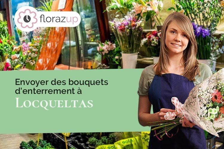 coeur de fleurs pour un enterrement à Locqueltas (Morbihan/56390)