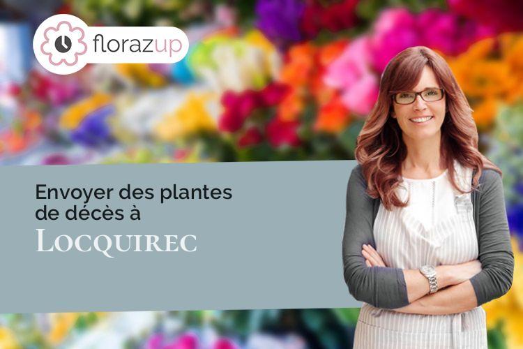 créations florales pour un décès à Locquirec (Finistère/29241)