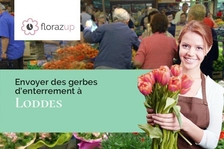 couronnes de fleurs pour un décès à Loddes (Allier/03130)