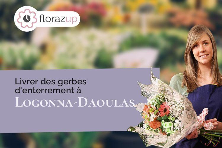 créations de fleurs pour un enterrement à Logonna-Daoulas (Finistère/29460)