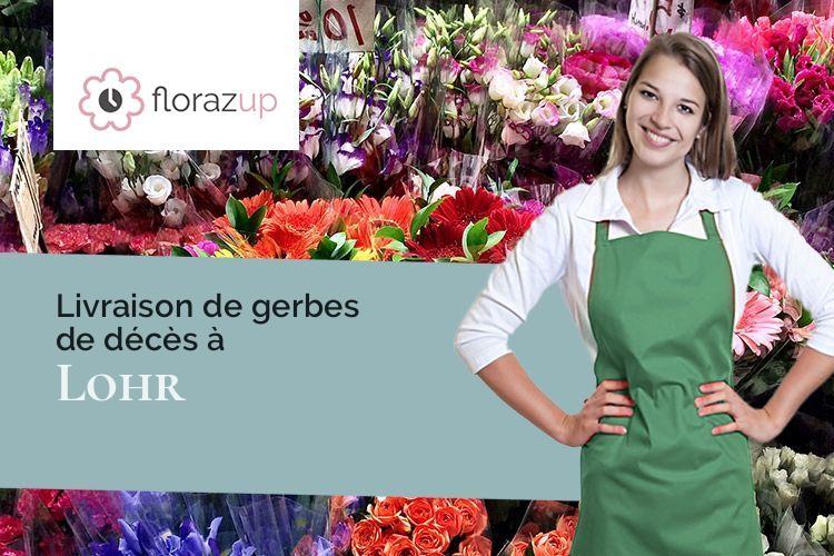 créations florales pour un décès à Lohr (Bas-Rhin/67290)