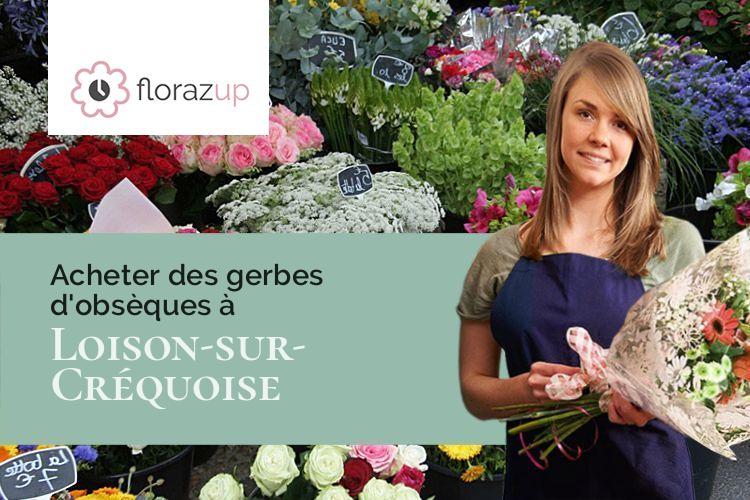couronnes de fleurs pour un enterrement à Loison-sur-Créquoise (Pas-de-Calais/62990)