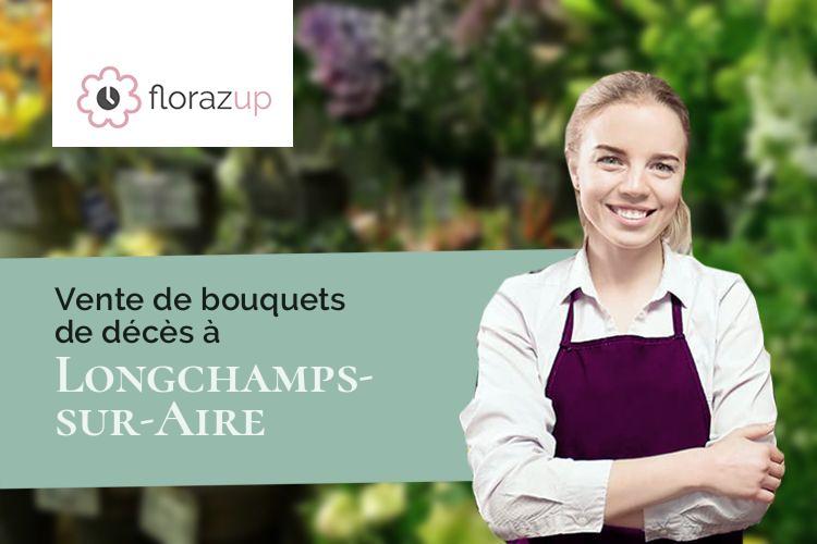 créations de fleurs pour des funérailles à Longchamps-sur-Aire (Meuse/55260)